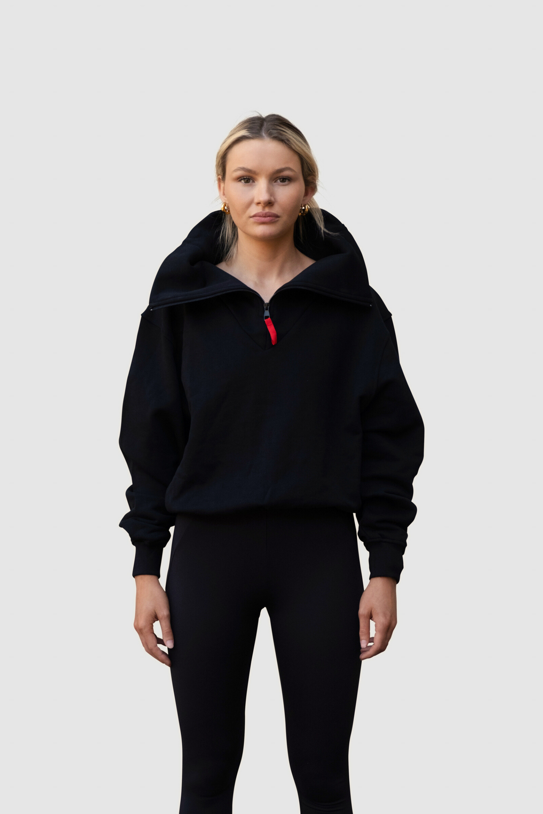 Cowl Neck Sweater - Black