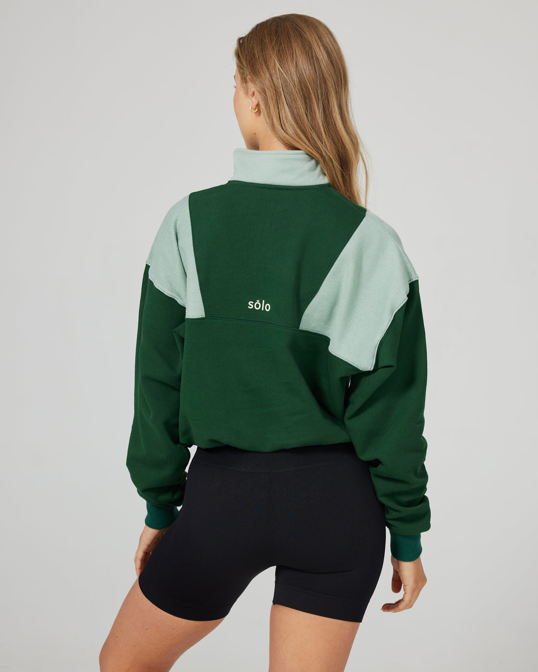 Weekender 1/4 Zip Sweater - Fern Green